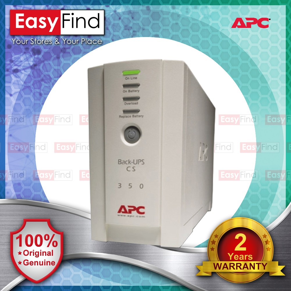 Apc Bk350ei Back Ups 350 230v Shopee Malaysia