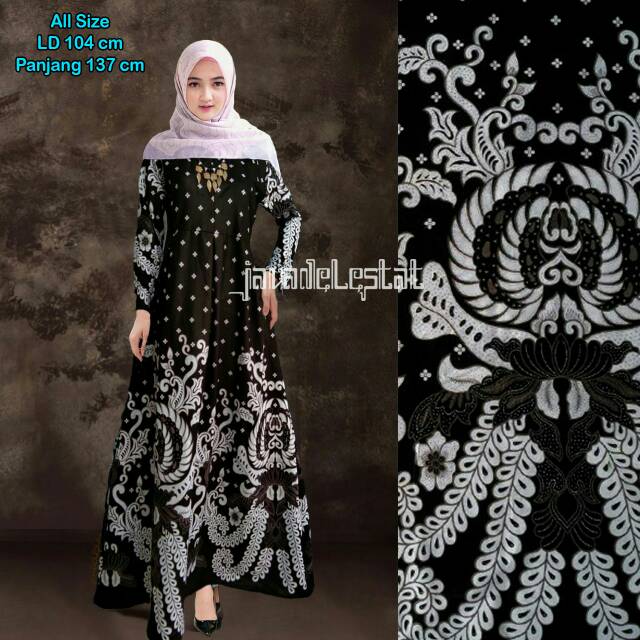 Batik Mono Grita Elegant Batik Pekalongan Dress Shopee Malaysia