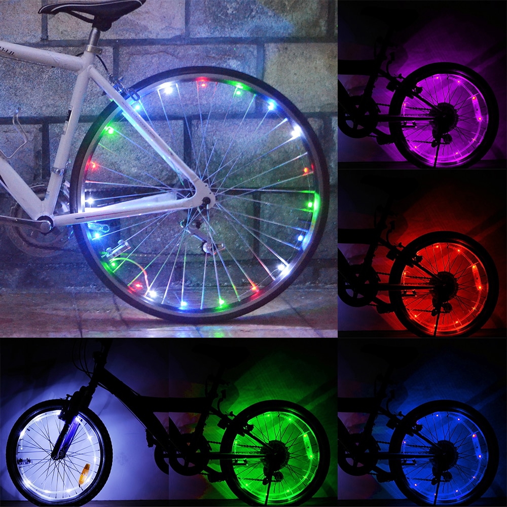 led lights on bike wheels