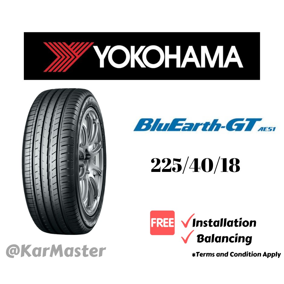225 40 18 Yokohama Bluearth Ae51 Gt With Installation Shopee Malaysia
