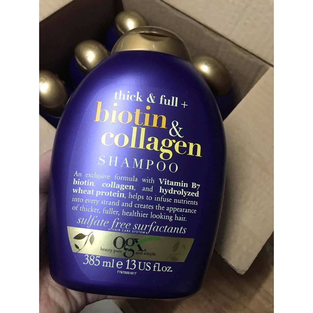 Ogx Biotin Hair Loss Shampoo 385ml Shopee Malaysia