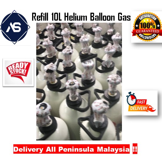 REFILL 10L PORTABLE BALLOON GAS / REFILL HELIUM GAS BALLOON Shopee