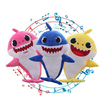 Soft Baby Shark Doll with LED lighting Patung Baby Shark Doo Doo ...