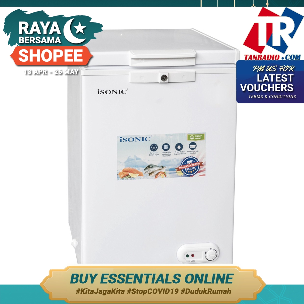 Hisense Chest Freezer 80L 100L & 160L White Inner Body Buildin Child