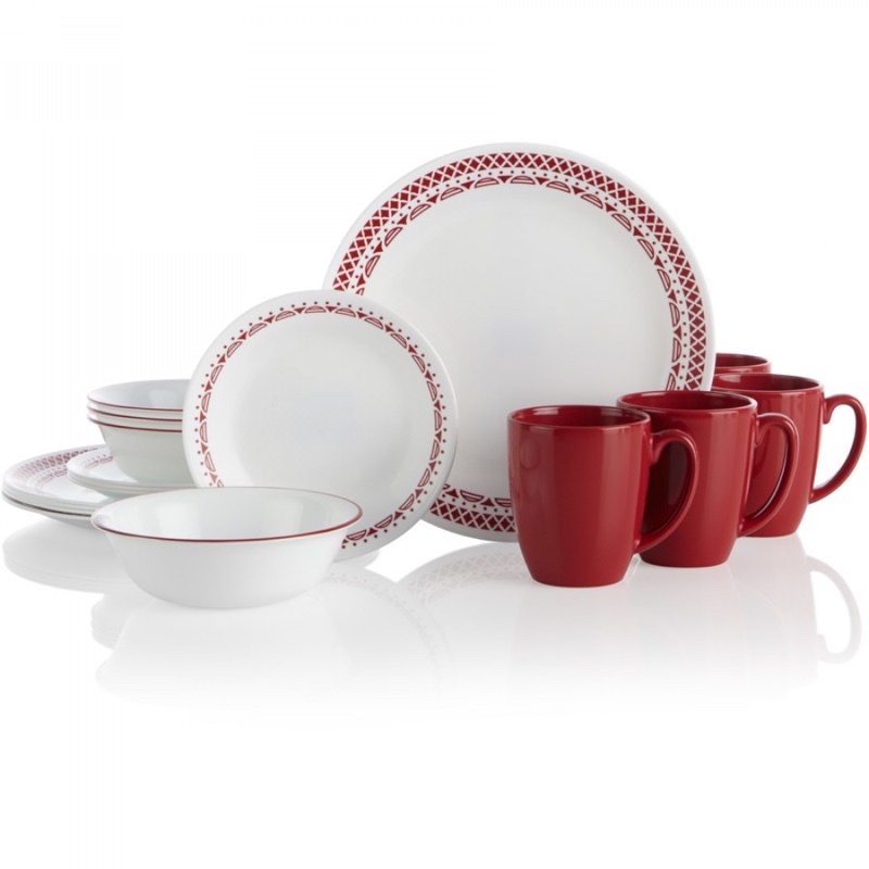 corelle 16pcs dinner set