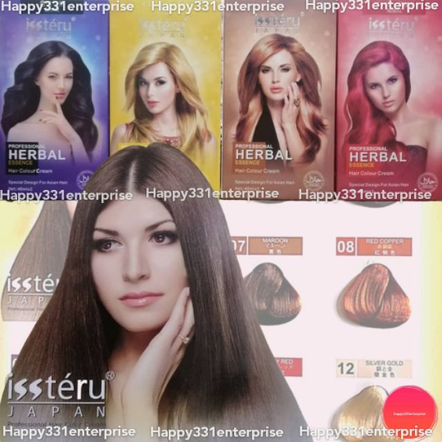 PEWARNA RAMBUT  ISSTERU Color Hair Dye 40ml HALAL  Warna  