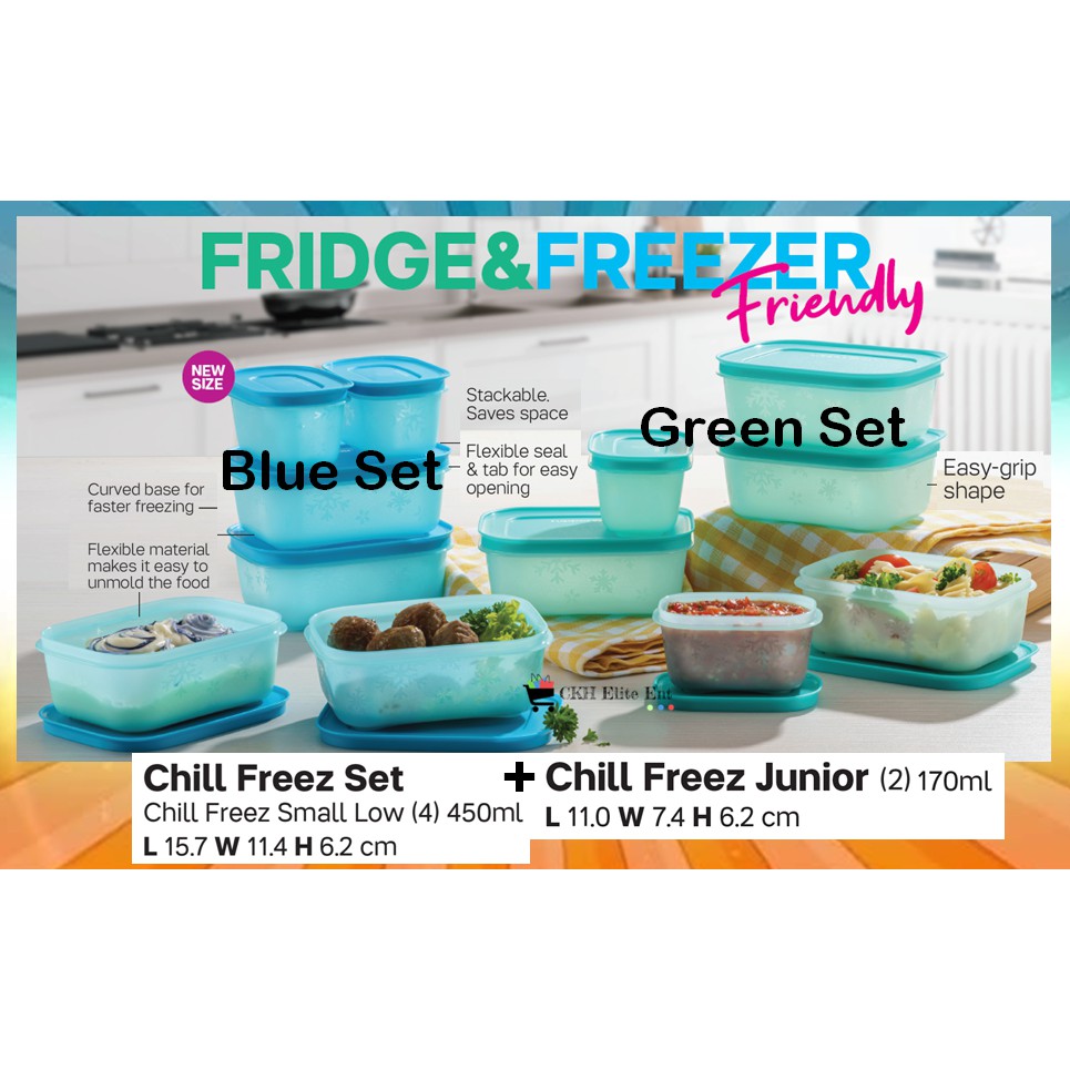 Tupperware Chill Freez Set