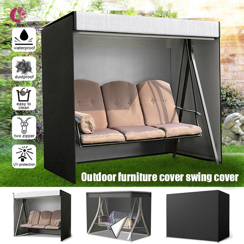 Waterproof 3 Seater Patio Swing Chair Seat Cover Sunscreen 