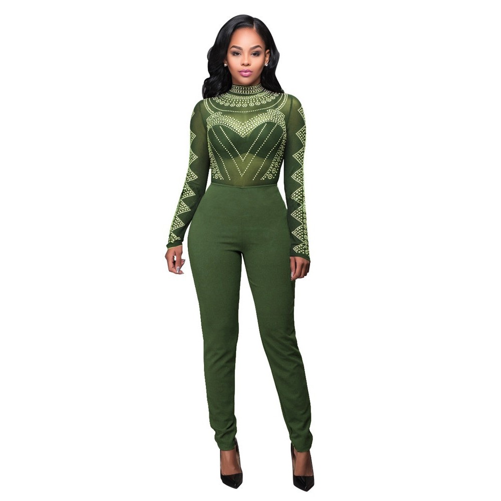 turtleneck jumpsuit long sleeve