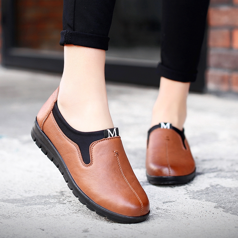 Kasut Wanita Kulit Loafers Korea Fesyen Kasual Pejabat ...