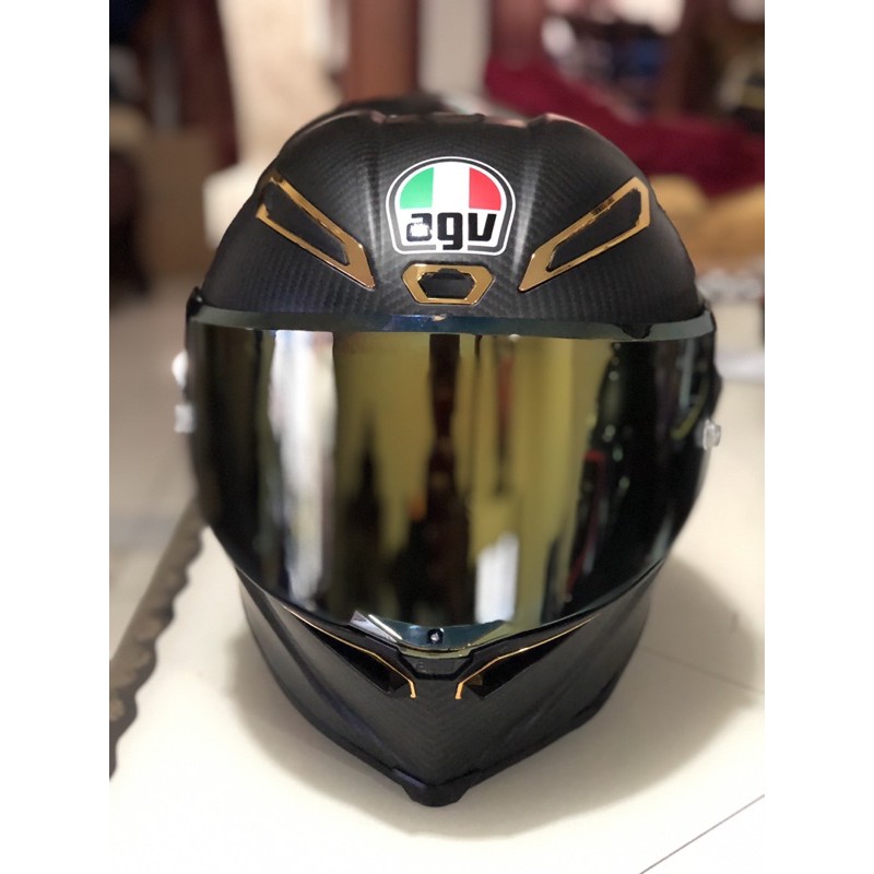 Gold Visor agv pista gprr aftermarket Shopee Malaysia
