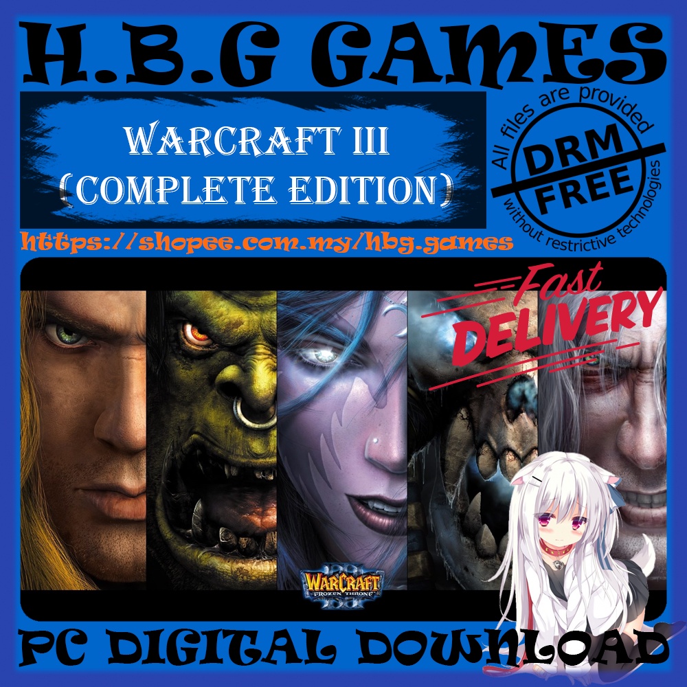 Warcraft Iii Complete Edition Pc Digital Download Offline Drm Free Bonus Shopee Malaysia 4550