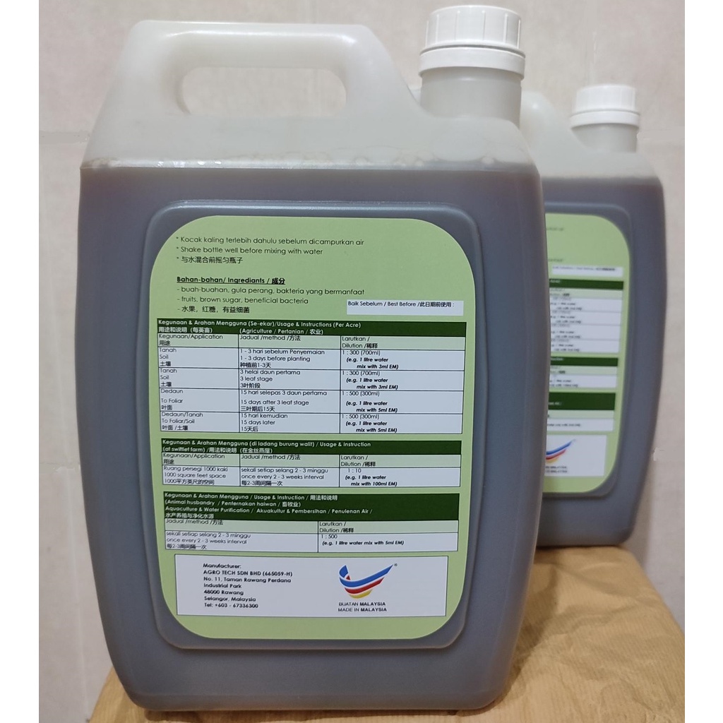 Buy Em4 Effective Microorganisms 5 Litres Ship Within 24 Hours Seetracker Malaysia