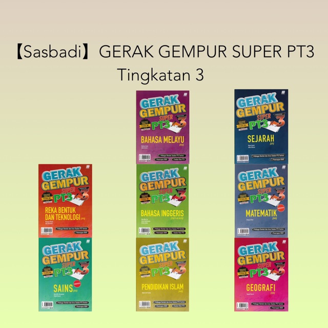 【READY STOCK】Sasbadi: Gerak Gempur Super PT3 Tingkatan 3 