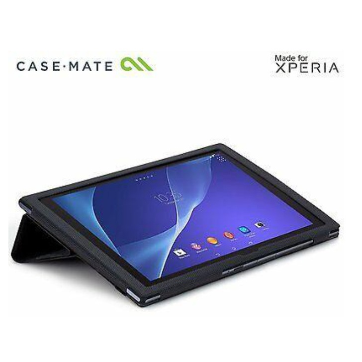 Case-Mate SLIM FOLIO Folio Case with Stand (Screen Protector Included) for Sony Xperia Z2 Tablet (Black)