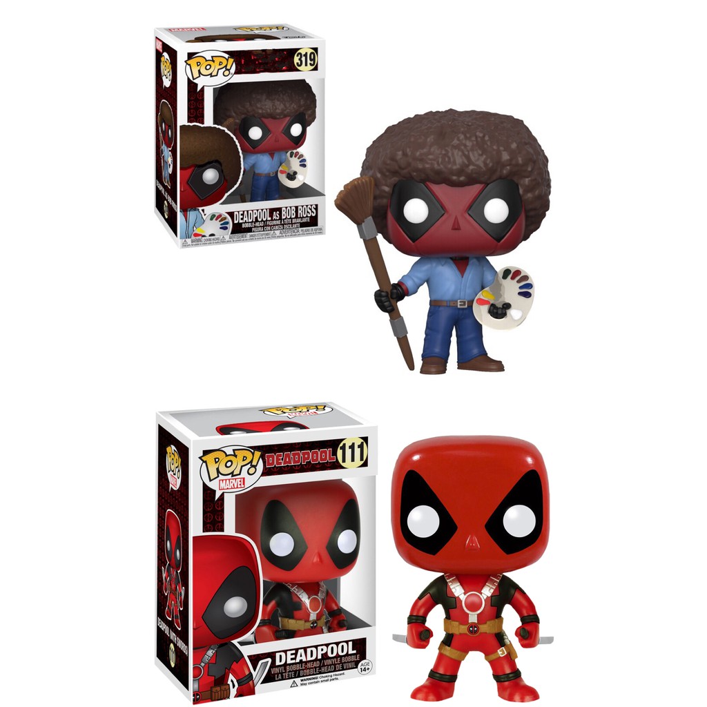 bob ross deadpool pop vinyl