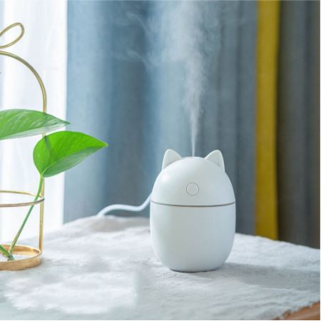 USB Air Humidifier | Cartoon Cute Bear Air Humidifier USB Diffuser with LED Light | USB Pelembap Udara | USB 空气加湿器