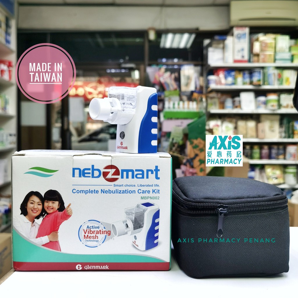 NEBZMART PORTABLE USB NEBULIZER by Glenmark 1 year warranty | Shopee ...