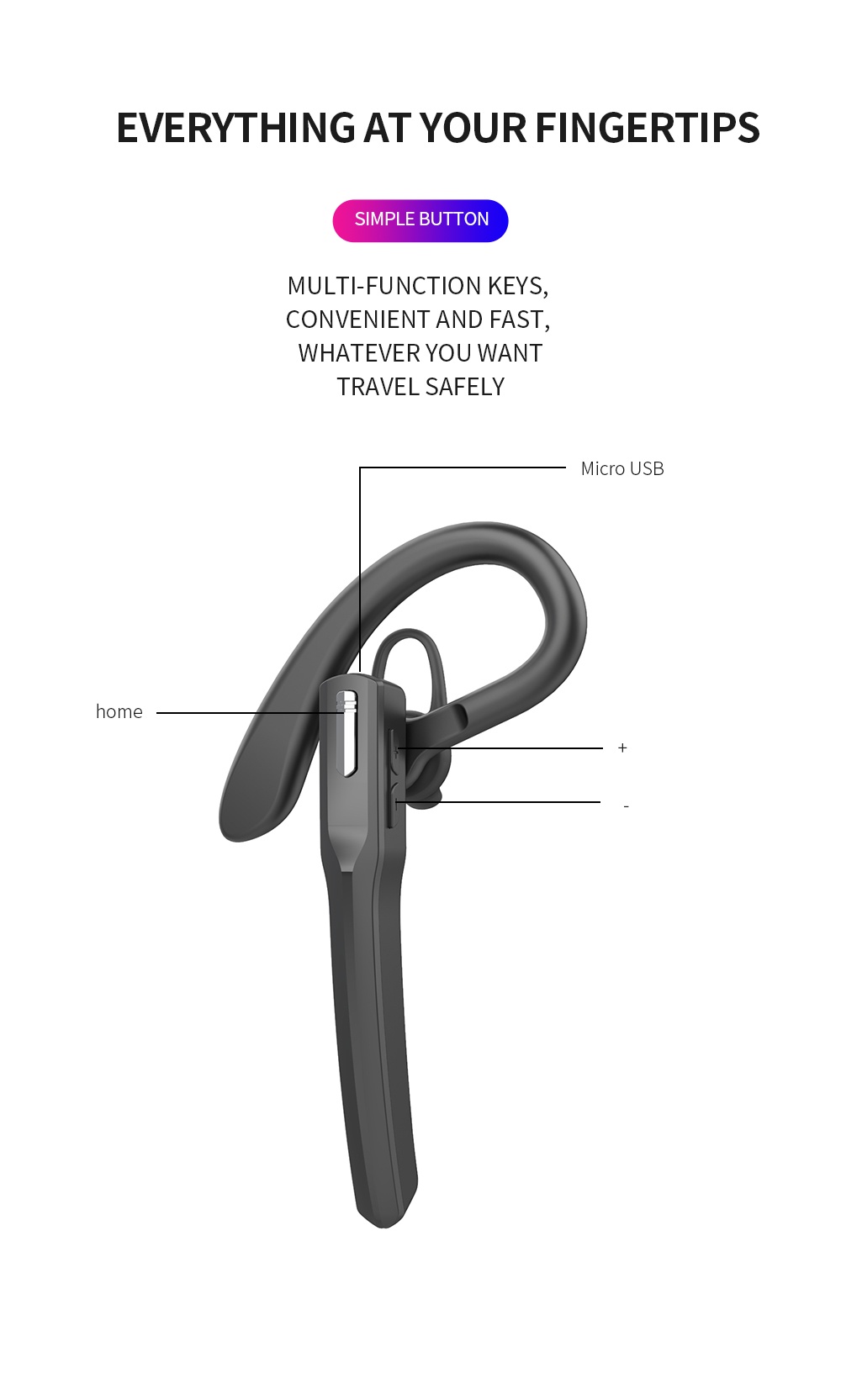 Bluetooth Earphones 12 Hours Of Music Time, AilRabbitM8 , With