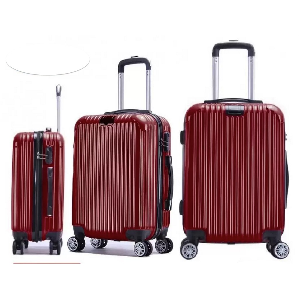 Premium Glossy ABS+PC Luggage Set (3 in 1 Set) - 3 Colors | Shopee Malaysia