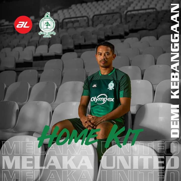 JERSEY ORIGINAL MELAKA UNITED-AL- HOME KIT 2020 | Shopee ...