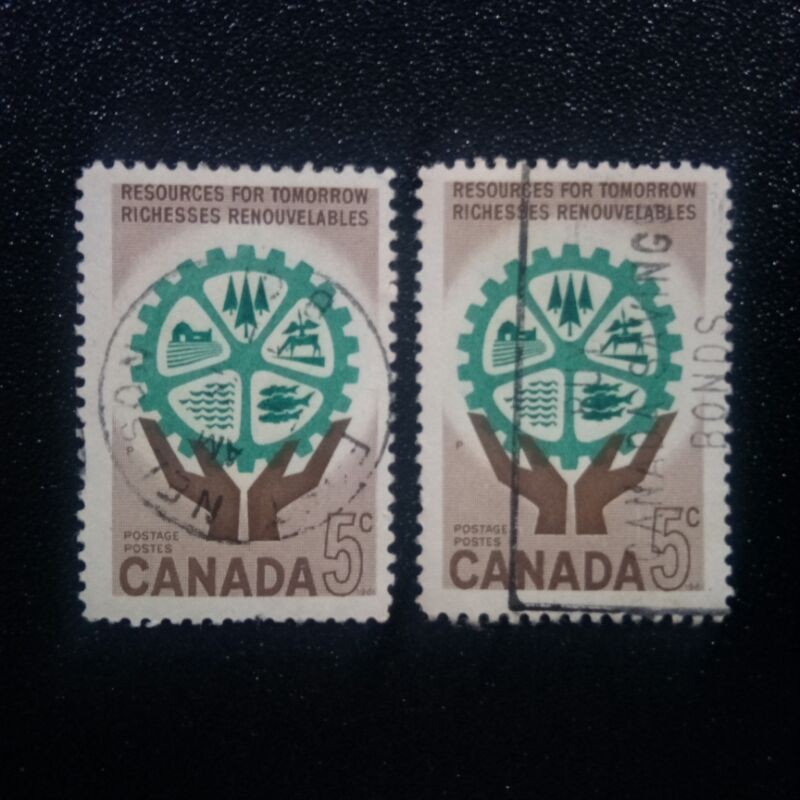 1961 Stamp Canada-Complete Unique Used Stamp-5c-Natural Resources For Tomorrow