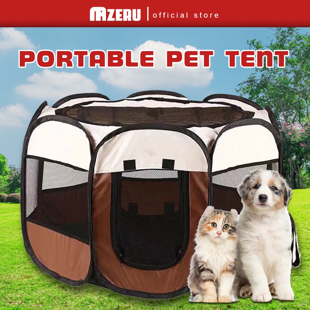 Mazeru PET TENT Portable Folding Cat Pet Tent Dog Cage House Dog Cat