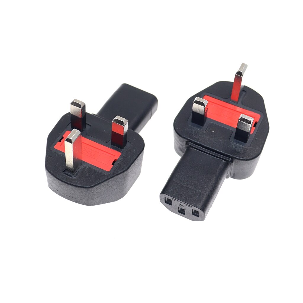 Uk To Iec320 C13 Power Adapter British Bs1363 Male To Iec320 C13