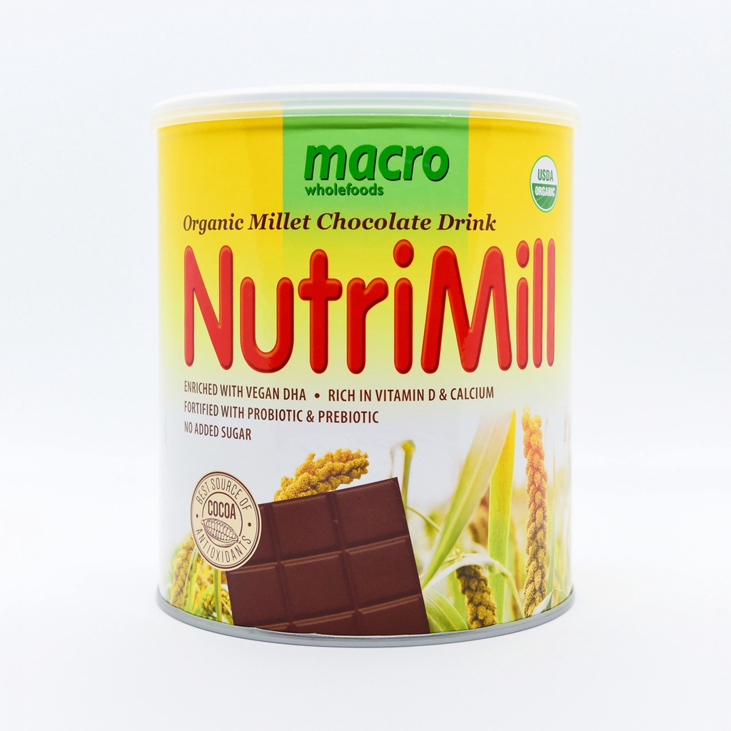 Macro Wholefoods NutriMill Organic Millet Chocolate Drink Powder (650g