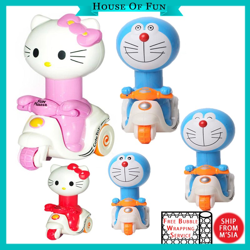 [Ready Stock] Hello Kitty Pressure Friction Toddler Car Toy 12cm, Push