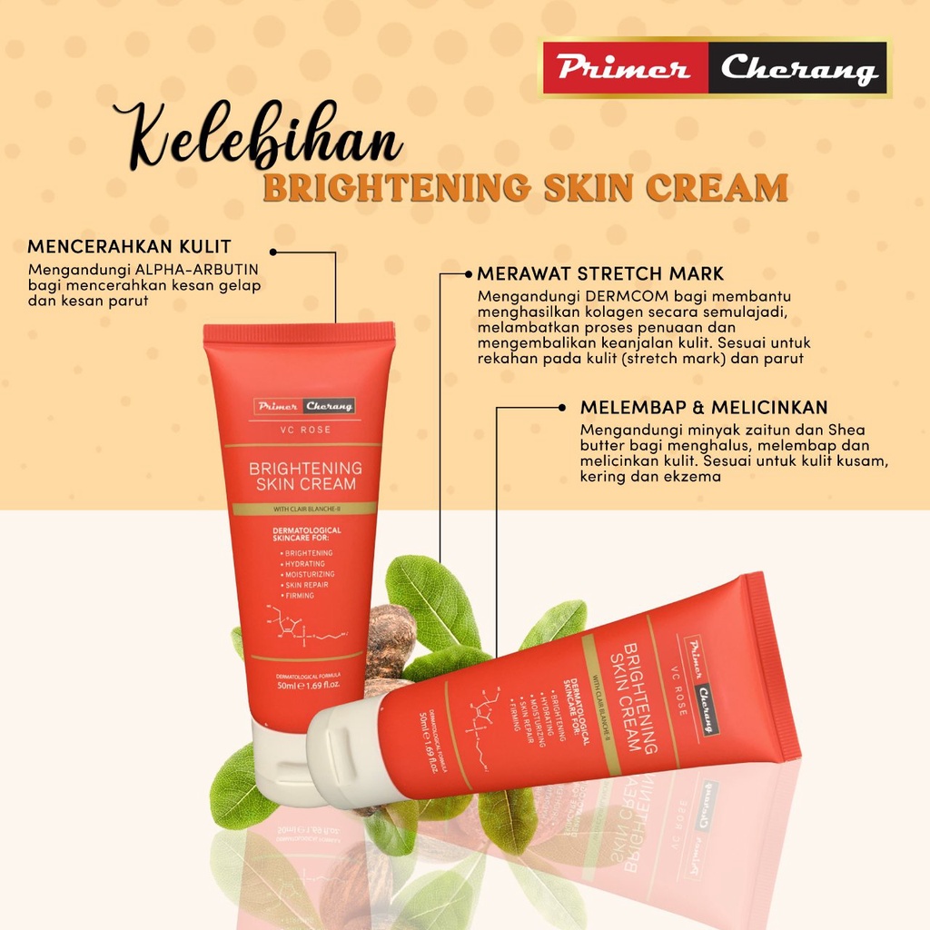 HQ PRIMER CHERANG HOT ITEM Brightening Cream VC ROSE ) Shopee Malaysia