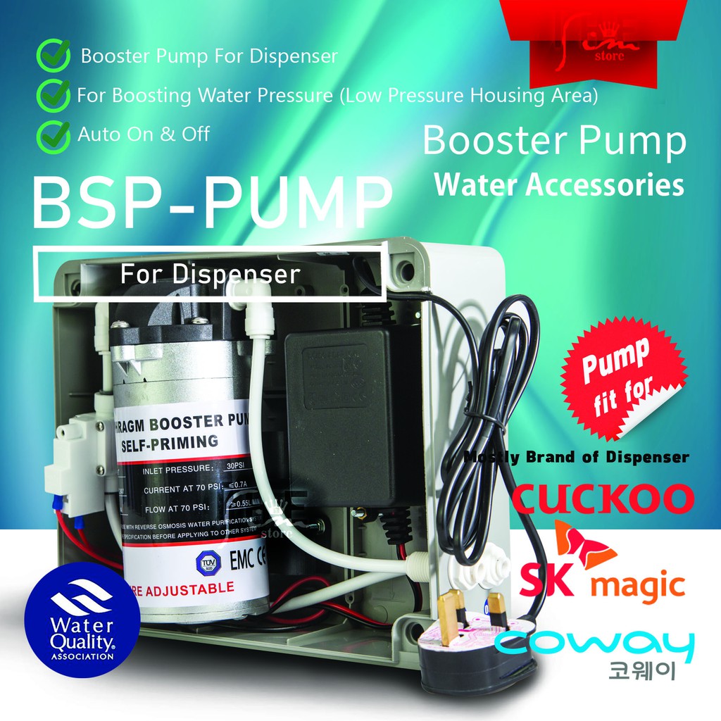 DIAPHRAGM WATER FILTER BOOSTER PUMP WITH CASING ( SET ) FOR COWAY/CUCKOO/SK MAGIC WATER