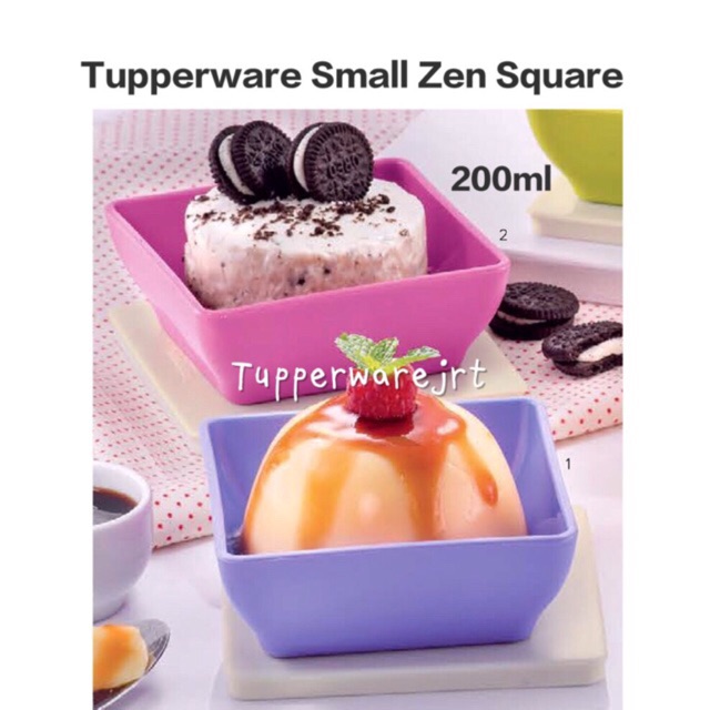 Tupperware Zen Square Small 200ml x 1pc