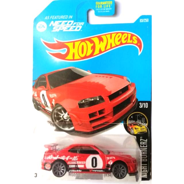 jual hot wheels nissan skyline r34