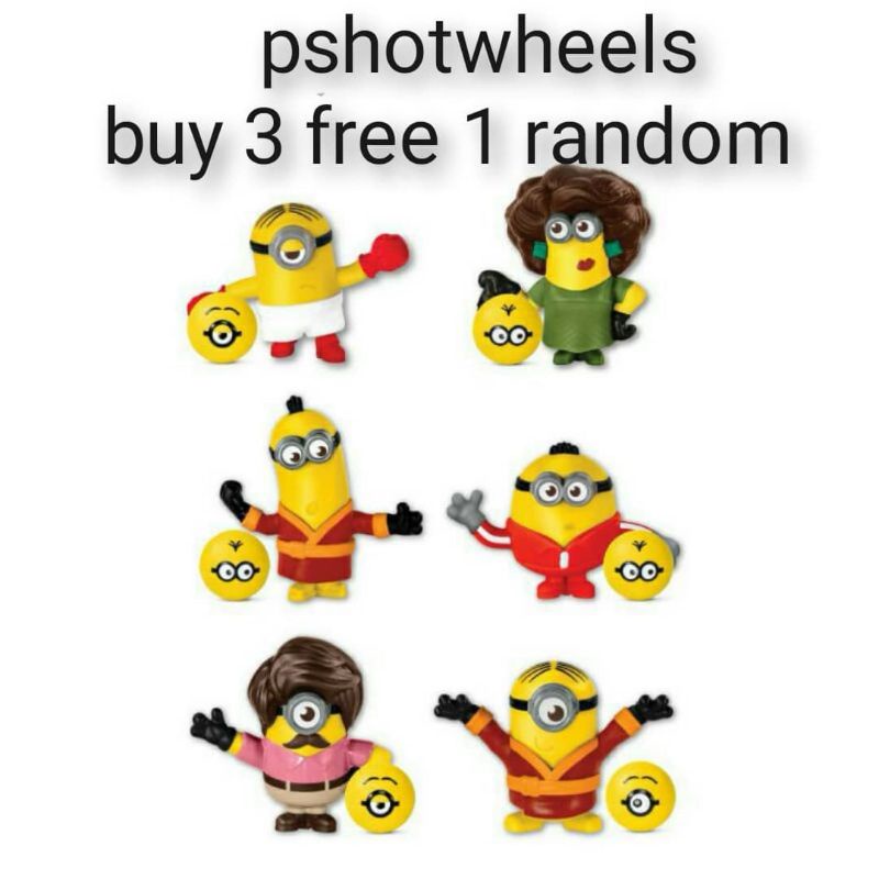 Mcdonalds Mcdonald S Mcd Mcdonald Happy Meal Toy Minions The Rise Of Gru Week 5 Buy 3 Free 1 Random Shopee Malaysia