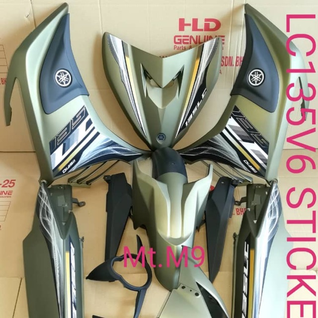 LC135 V6 COVER SET STICKER 18TH HLD RACING | Shopee Malaysia