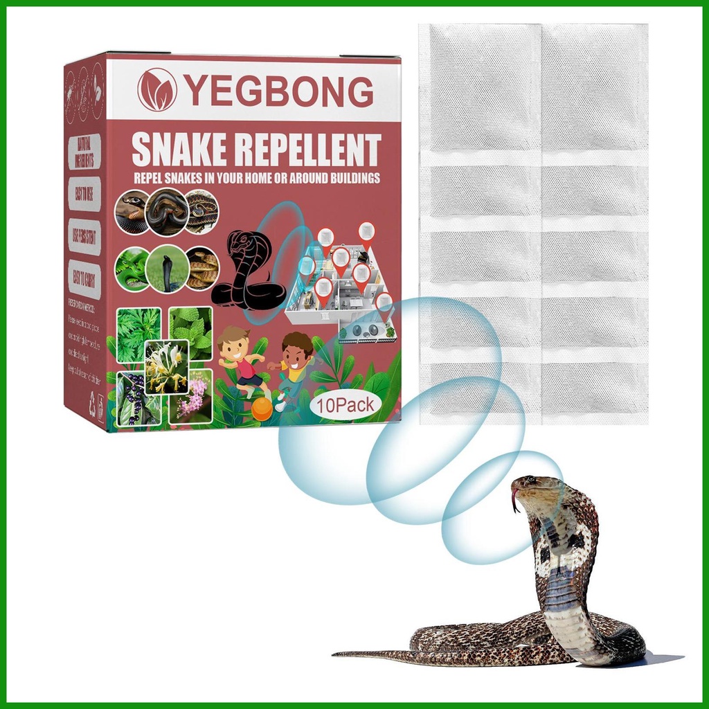 10pcs Snake Repellents Pet Safe Snake Repellents for Outdoors Snake Repelling Bags Keep Snakes out of Your Garden