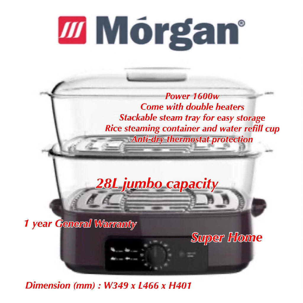 Food Steamer MFS29 NUTRISTEAM (BK) Food Steamer 28L MFS29