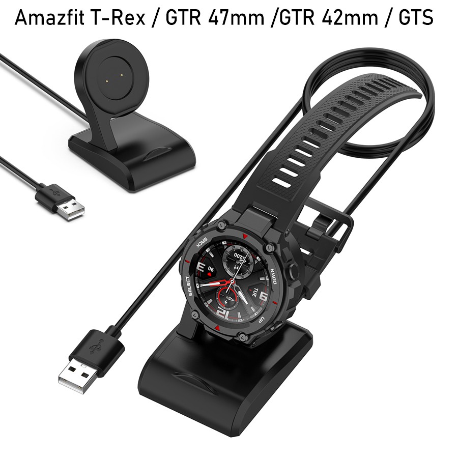 For Amazfit T-Rex Pro A1918 smart watch GTR 47mm 42mm GTS Stand USB ...