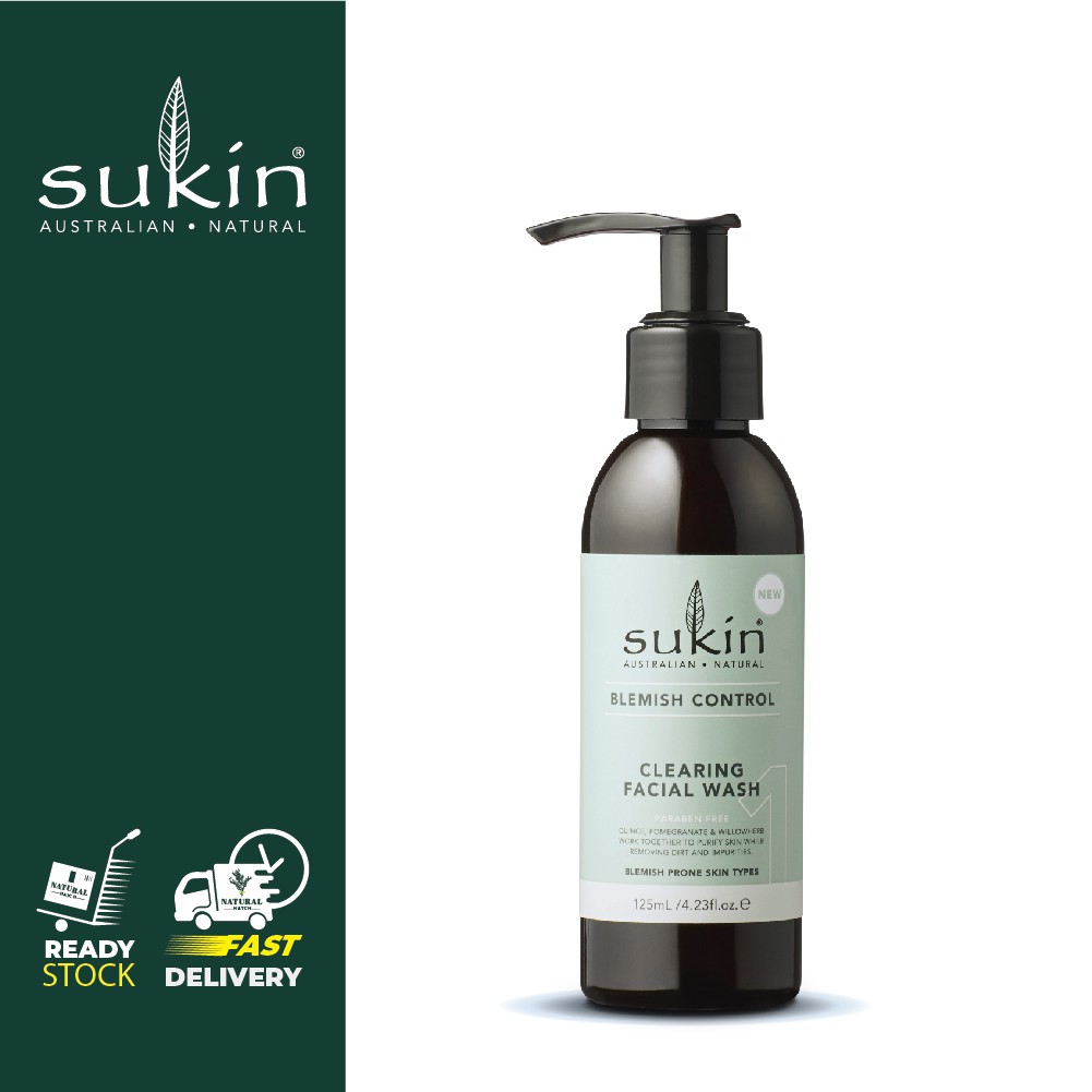 sukin blemish face wash
