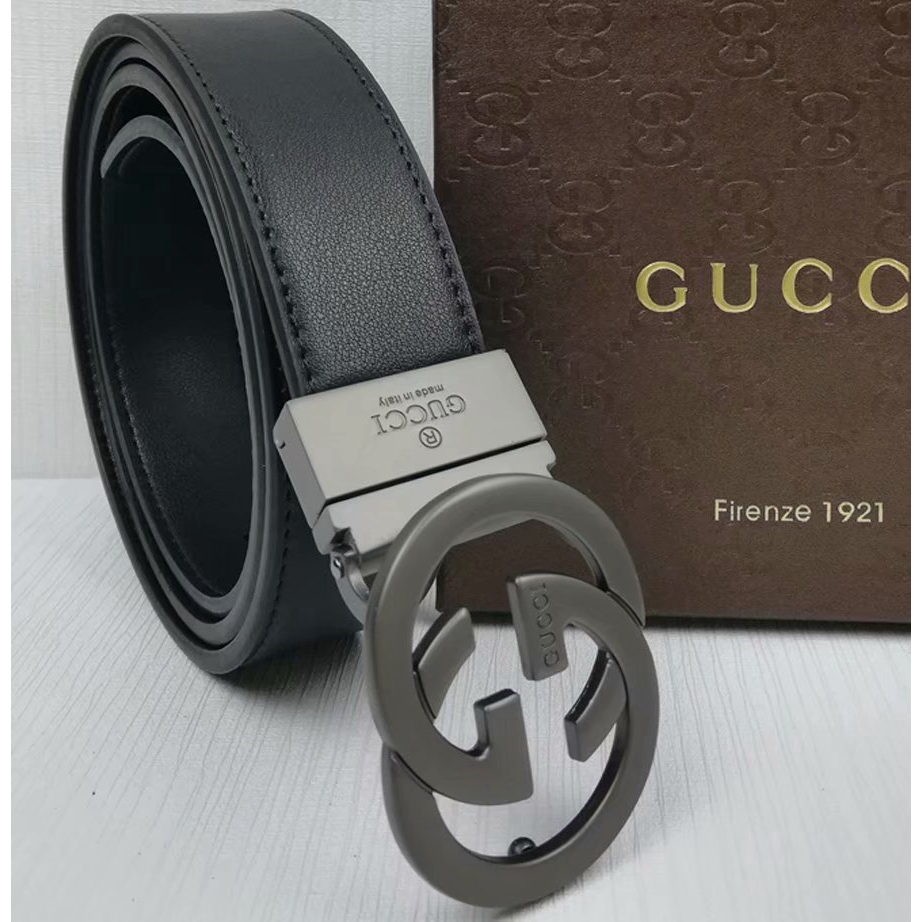 Gucci Gucci Belt Fashion Print Double G Leather Gucci Luxury Belt Men And Women Casual Gucci Shopee Malaysia