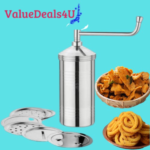 Muruku Maker Stainless Steel  Sev Sancha Noodle Extruder Spaghetti Murukku Maker Idiyappam Indian Snacks Hand Tool