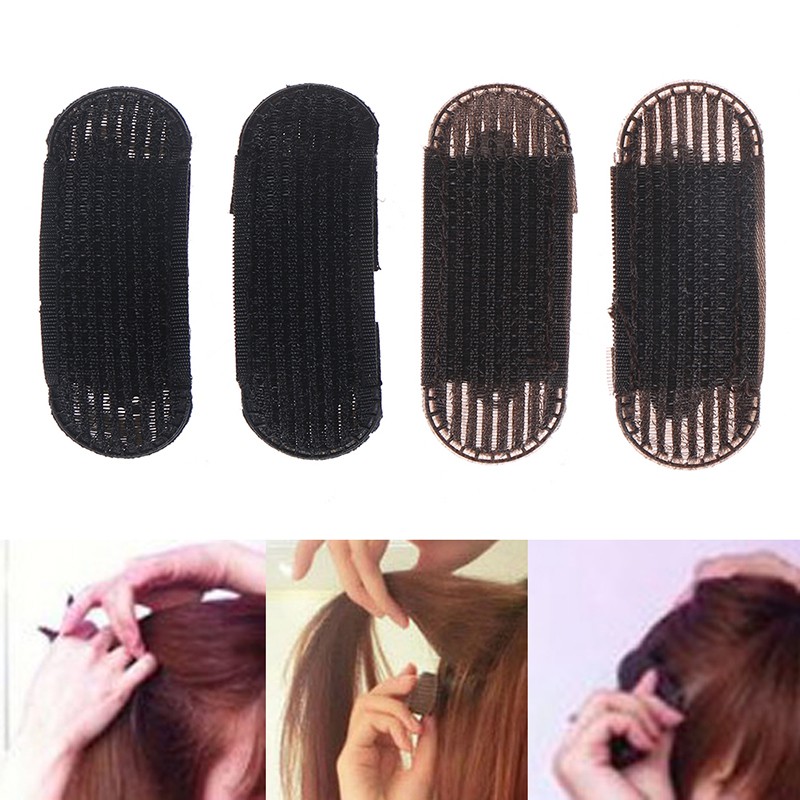 2pcs Bump It Up Volume Hair Insert Clip Back Beehive Marking Style