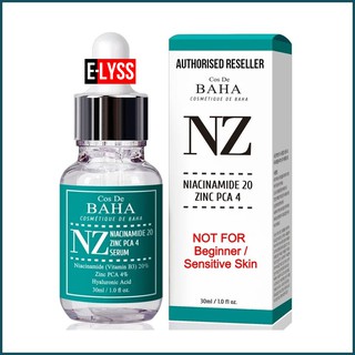 COS DE BAHA Niacinamide 20% Zinc PCA sebum acnes pores care brightening ...