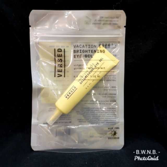 versed vacation brightening eye gel