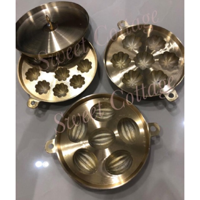 Traditional Brass Bahulu Mould Kuih Bahulu Acuan Tembaga 