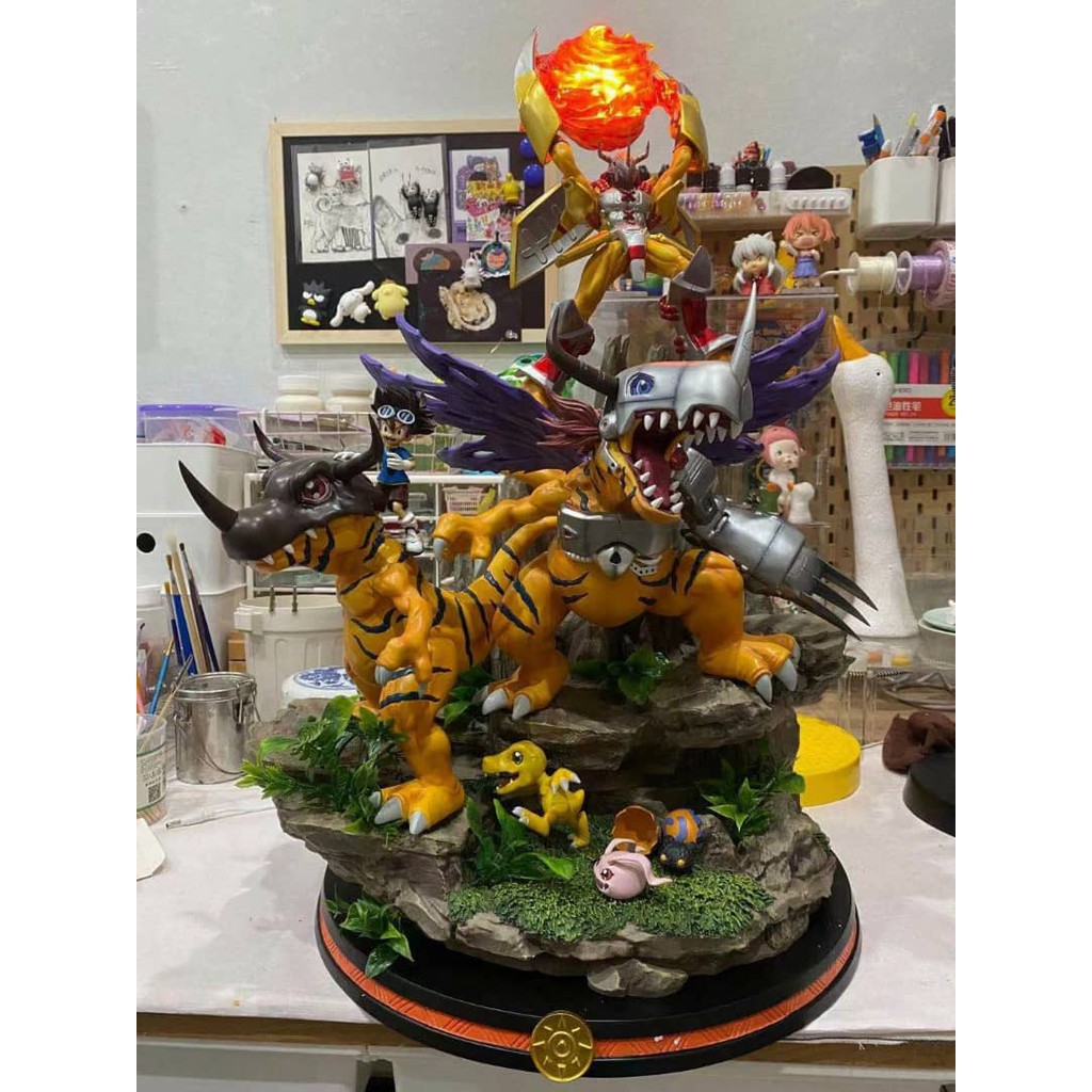 Great Design - GD Studio - Greymon's Evolution Collecitable GK Statue |  Shopee Malaysia