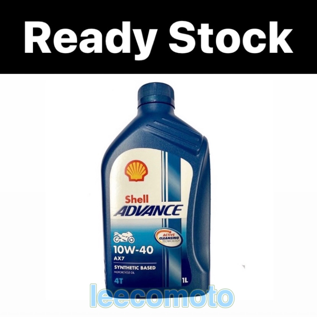 SHELL ADVANCE 4T AX7 10W40 ENGINE OIL MINYAK HITAM LIQUI MOLY 4T OIL