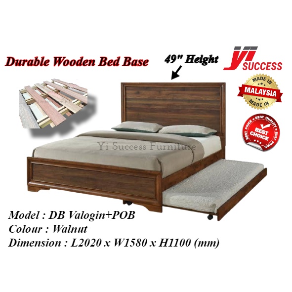 Yi Success Cowboy Wooden Queen Bed, Adjustable Bed Frame Kita
