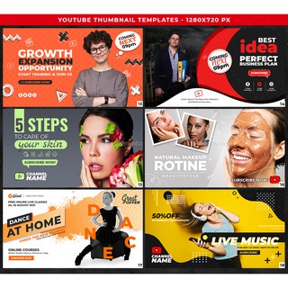 Download 25 Youtube Thumbnail Templates PSD format Easy Edit ...